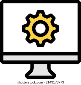setting vector color line icon