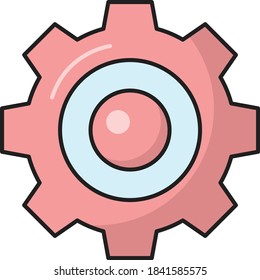 setting vector colour line icon 