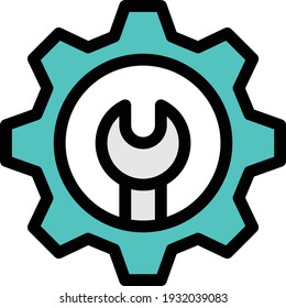 setting vector colour line icon