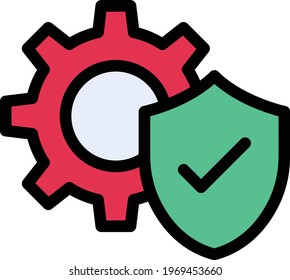 setting vector colour line  icon