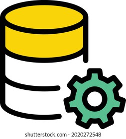 setting vector colour line icon