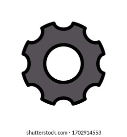 setting vector flat color icon 