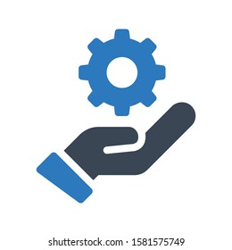 setting vector glyph color icon 
