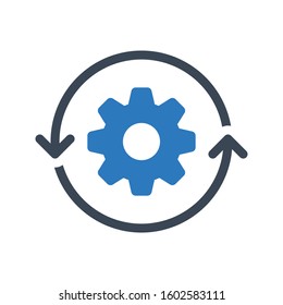 setting vector glyph color icon 