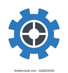 setting vector glyph color icon 