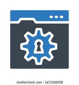 setting vector glyph color icon 