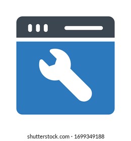 setting vector glyph color icon 