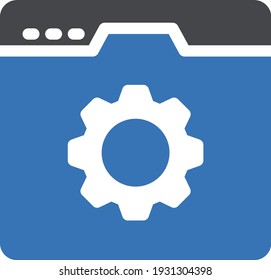 setting vector glyph colour icon