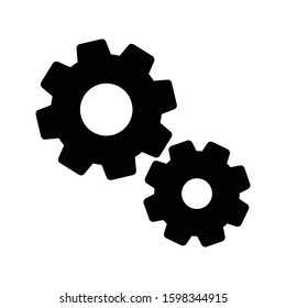 setting vector glyph flat icon 