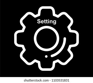 Setting vector icon 