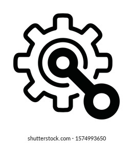 setting vector icon in black color