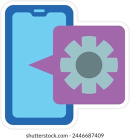 Setting vector icon. Can be used for printing, mobile and web applications.