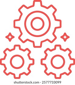 Setting vector icon. Can be used for printing, mobile and web applications.
