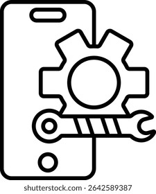 Setting vector icon. Can be used for printing, mobile and web applications.