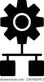 Configuración del estilo de glifo de iconos vectores