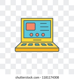 Setting vector icon isolated on transparent background, Setting logo concept