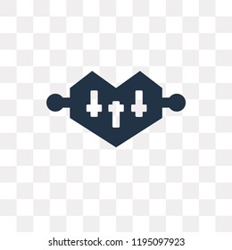 Setting vector icon isolated on transparent background, Setting transparency concept can be used web and mobile