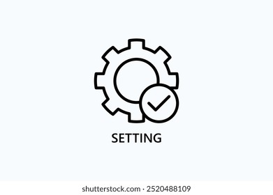 Setting Vector Icon Or Logo Illustration