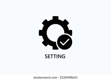 Setting Vector Icon Or Logo Illustration