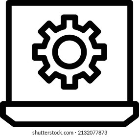 setting vector illustration isolated on a transparent background. stroke vector icons for concept or web graphics.