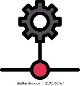 setting vector illustration isolated on a transparent background. stroke vector icons for concept or web graphics.