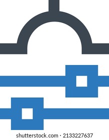 setting vector illustration isolated on a transparent background. glyph vector icons for concept or web graphics.