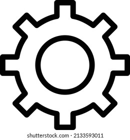 setting vector illustration isolated on a transparent background. stroke vector icons for concept or web graphics.