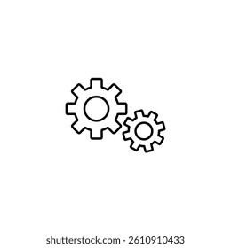 Setting vector illustration line icon icons design