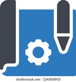 configuración de la ilustración vectorial en un fondo transparente. Símbolos de calidad superior. Iconos vectoriales de glifos para diseño de conceptos y gráficos. 
