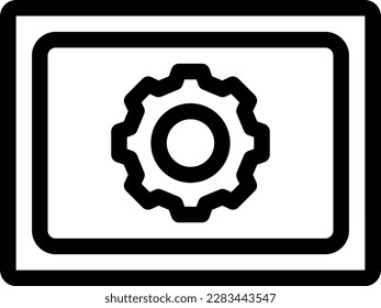 setting  Vector illustration on a transparent background. Premium quality symmbols. Thin line vector icons for concept and graphic design.