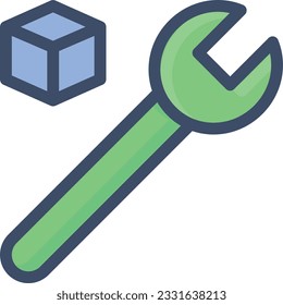configuración de la ilustración vectorial en un fondo transparente. Símbolos de calidad premium. Icono vectorial de trazo para el concepto y diseño gráfico.