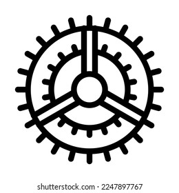 Setting Vector Line Icon Design