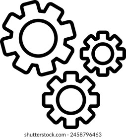 Setting Vector Line Icon Design