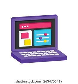 Setting  Vector style icon. Eps 10 file