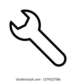 setting vector thin line icon 