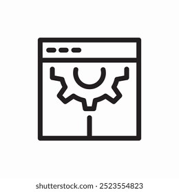 setting web page icon sign vector