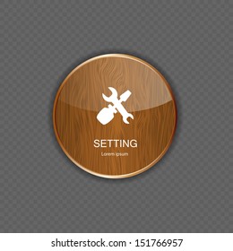 Setting wood  application icons