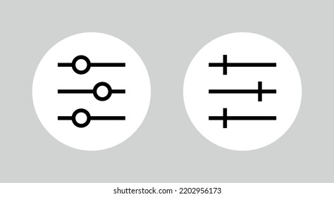 Icono de configuración o ajuste. Pictograma para web o mercado, categoría de ropa. Ilustración vectorial aislada en un fondo blanco.