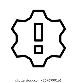 Configurações Notificação de Alerta e Configuração Conjunto de Ícones Apresentando Avisos do Sistema, Preferências e Símbolos de Segurança para Aplicativos Modernos, Web e Plataformas Digitais