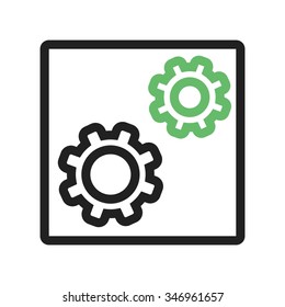 Settings, application, control icon vector image. Can also be used for material design. Suitable for use on web apps, mobile apps and print media