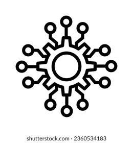 Settings. Artificial intelligence illustration. Isolated on white.