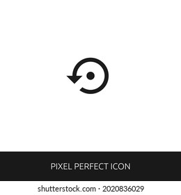 Settings backup Restore Pixel Perfect Icon for Web, App, Presentation. editable outline style. simple icon vector eps 10