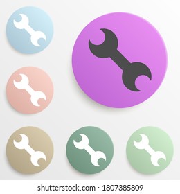 conjunto de colores de marca de configuración. Glifo simple, vector plano de iconos web para ui y ux, sitio web o aplicación móvil