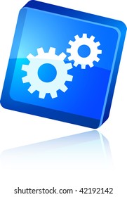 Settings beautiful icon. Vector illustration.