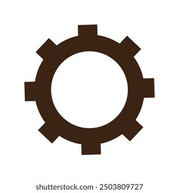Settings black icon. Gear Icon Set - Vector Collection of Gears App settings, tool, symbol and productivity white background vector illustration.