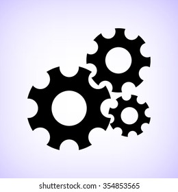 Settings  - black vector icon