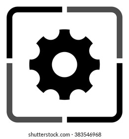 Settings  - black vector icon