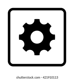 Settings  - black vector icon