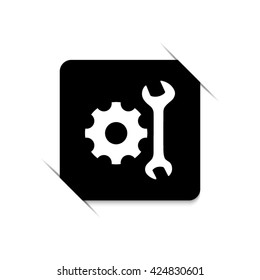 Settings  - black vector icon