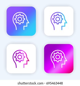 Settings bright purple and blue gradient app icon